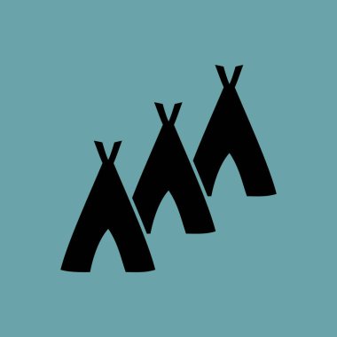 Hovels simgesi, kulübe illüstrasyon vektör