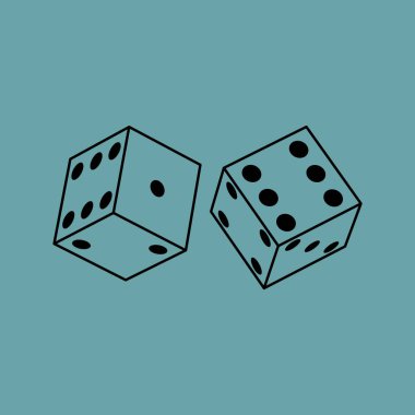 Zar basit simge tasarlamak vektör 