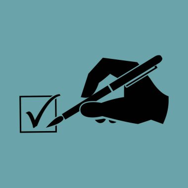 el ve kene vektör simgesi