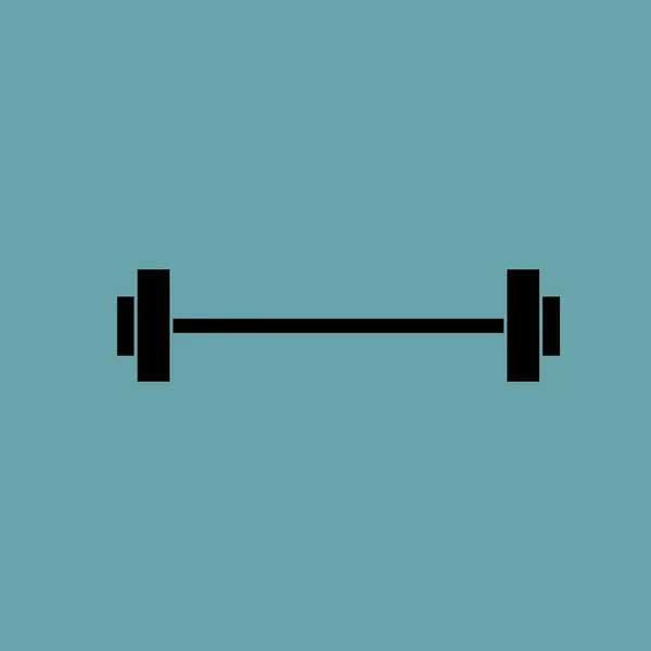 Barbell Vector Icon Simple Illustration — Stock Vector