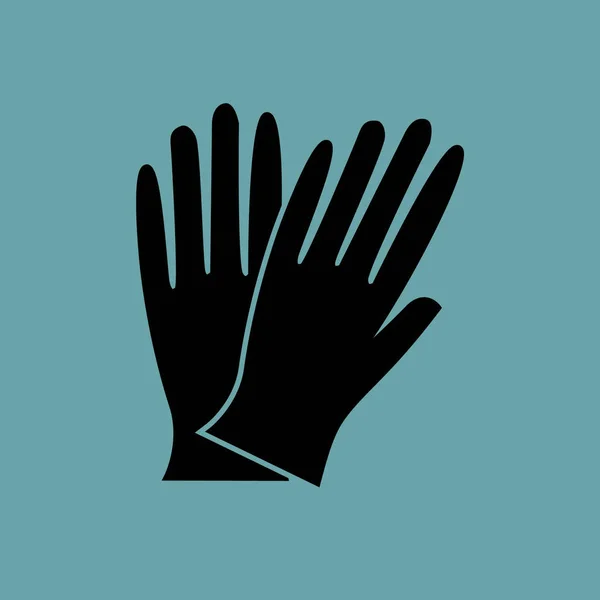 Werk Handschoenen Vector Pictogram — Stockvector