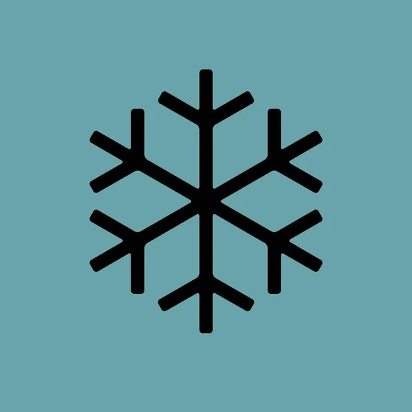 雪の結晶アイコン シンプルなイラスト — ストックベクタ