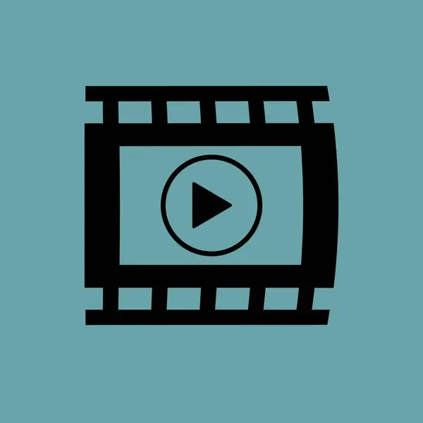 Video Symbol Vektor Illustration — Stockvektor