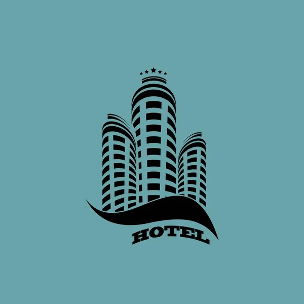 Hotel Vector Pictogram Eenvoudige Illustratie — Stockvector