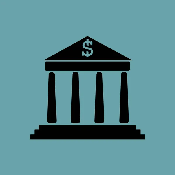 Ikonę Budynku Banku Wektor — Wektor stockowy