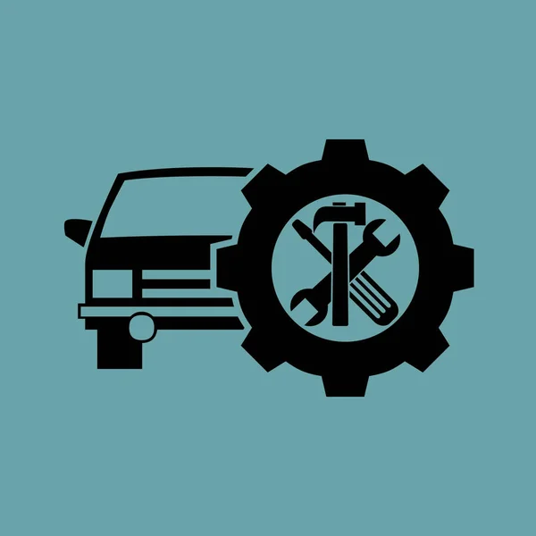 Auto Reparatur Vektor Symbol Illustration — Stockvektor