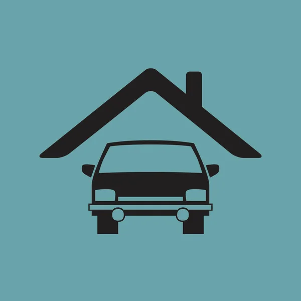 Auto Vektor Symbol Einfache Illustration — Stockvektor