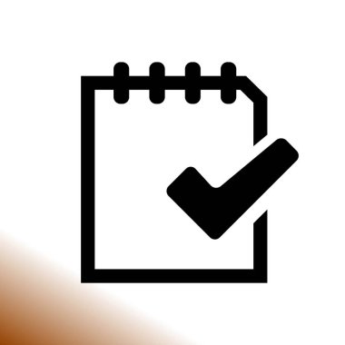 Belge vektör simgesi basit örnek