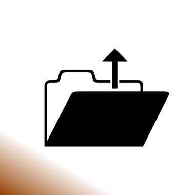 Açık klasör vektör simgesi