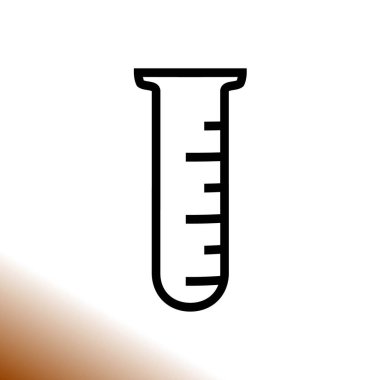test tüp vektör simgesi