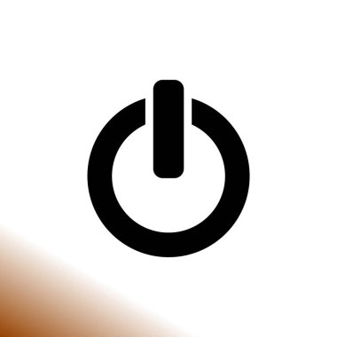 Açma/kapama anahtarı simgesini, güç işareti illüstrasyon vektör