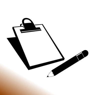 kalem ve Pano vektör simgesi