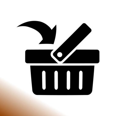 alışveriş sepeti simgesi basit örnek