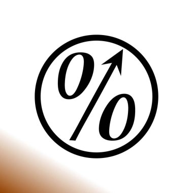 yüzde işareti vektör çizim