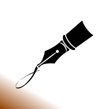 Kalem simgesi, yazma işareti illüstrasyon vektör