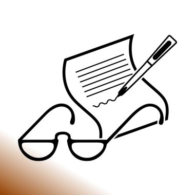 Vektör gözlük simgesi simgesi