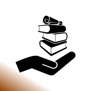 kitap vektör simgesi basit örnek