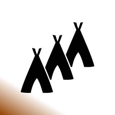 Hovels simgesi, kulübe illüstrasyon vektör