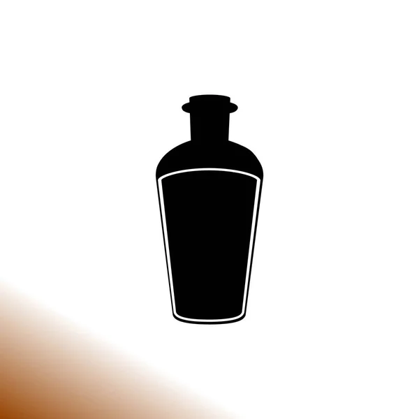 Fles Pictogram Vector Illustratie — Stockvector