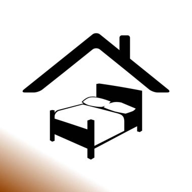 Yatak vektör simgesi basit örnek