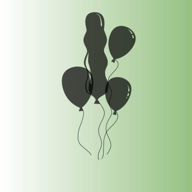 Balonlar basit simge tasarlamak vektör