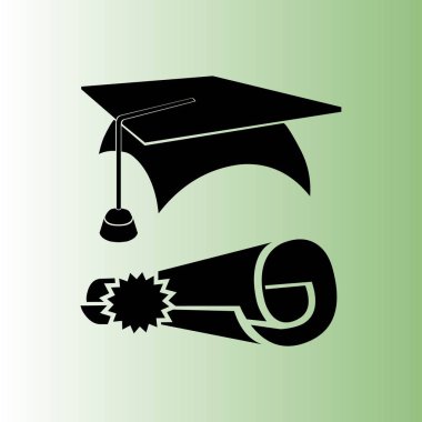 eğitim lisans vektör simgesi