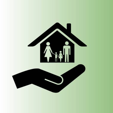 ev vektör simgesi basit örnek