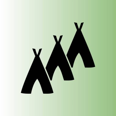 Hovels simgesi, kulübe illüstrasyon vektör