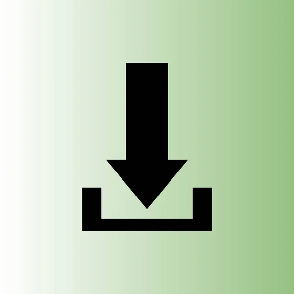 Letöltés Vector Icon Egyszerű Illusztráció — Stock Vector