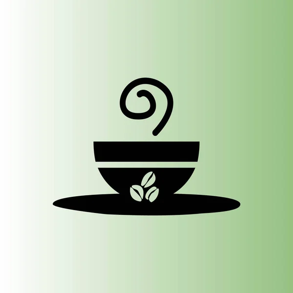 Taza Café Vector Icono Ilustración Simple — Vector de stock