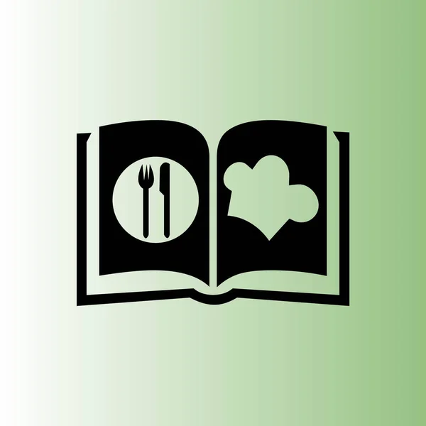 Libro Cucina Semplice Illustrazione — Vettoriale Stock