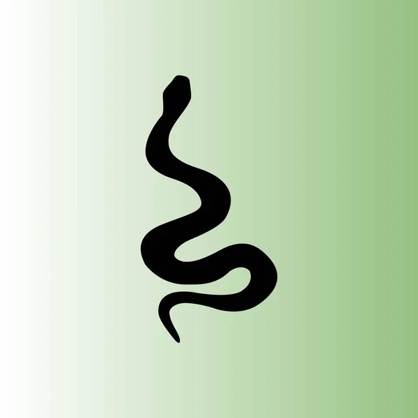 Snake Vector Icon Simple Illustration — Stock Vector