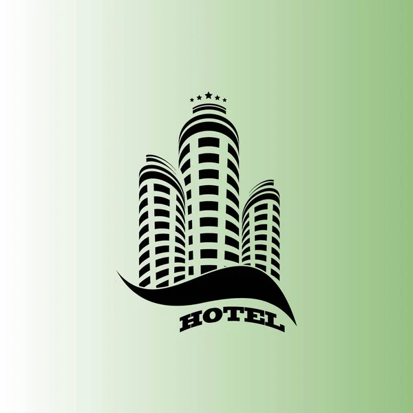 Icône Vectorielle Hôtel Illustration Simple — Image vectorielle