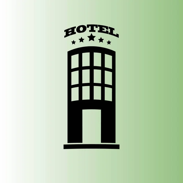 Hotel Vector Icon Egyszerű Illusztráció — Stock Vector