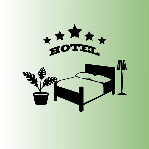 Ilustracja Wektorowa Znak Hotel — Wektor stockowy