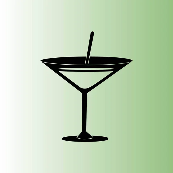 Cocktail Vektorsymbol Einfache Illustration — Stockvektor