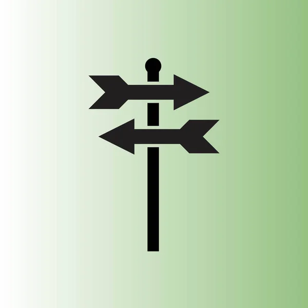 Icône Signalisation Illustration Simple — Image vectorielle
