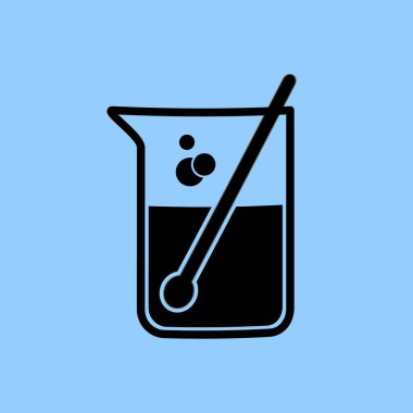 test tüp vektör simgesi