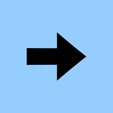 Vektör ok işareti izole