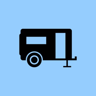 Rekreasyon araç simgesi basit örnek