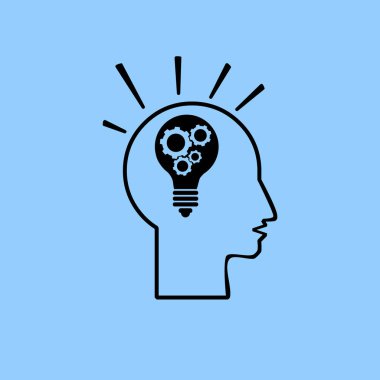 Ekibimizi ampul kavramının, fikir vektör simgesi