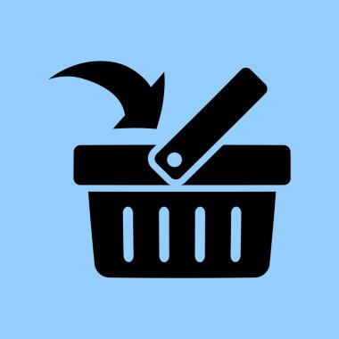 alışveriş sepeti simgesi basit örnek