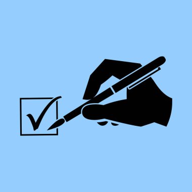 el ve kene vektör simgesi