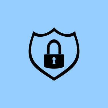 Kilit simgesi, vektör çizim gardiyan