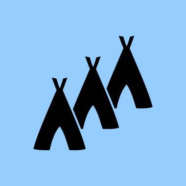 Hovels simgesi, kulübe illüstrasyon vektör