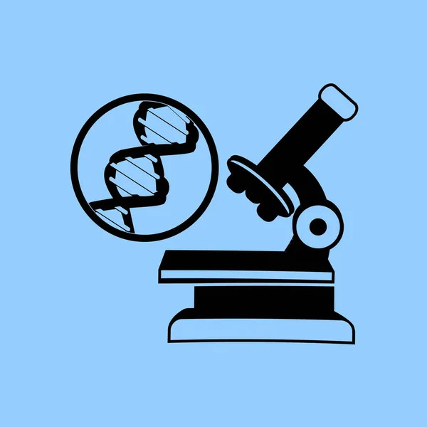 Mikroszkóp Vector Icon Egyszerű Illusztráció — Stock Vector