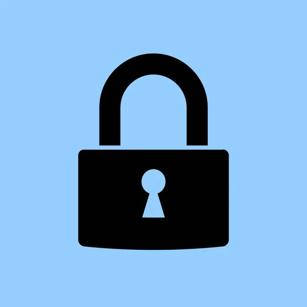 Lock Vectorillustratie Pictogram Eenvoudige — Stockvector