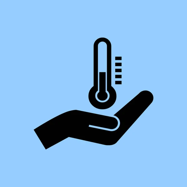 Termometre Vektör Simgesi Basit Örnek — Stok Vektör