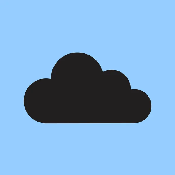 Nube Vector Icono Ilustración Simple — Vector de stock