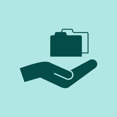 Klasör simgesi illüstrasyon vektör